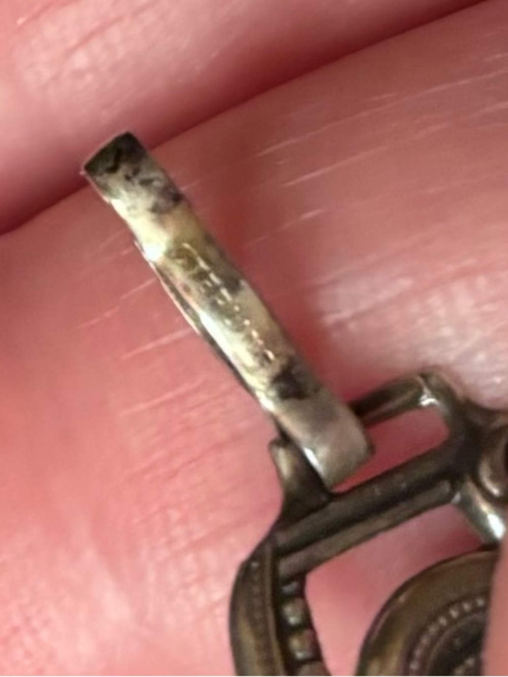 Sterling Silver Art Deco Style Women's Bracelet - Vintage 1920’s Stamped Links - Picture 13 of 14